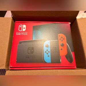 Nintendo Switch Console - Bright Red and Blue